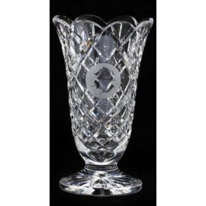 Waterford Crystal Vase 1991 75th Years Of Excellence Limited Edition 8.5" Tall